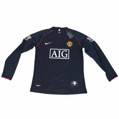 07/08 Manchester United Ronaldo Long Sleeve Away Jersey