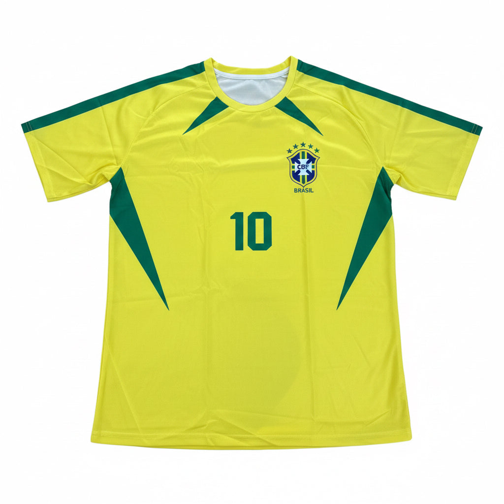 Retro Brazil Number 10 Jersey