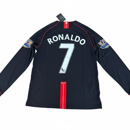 07/08 Manchester United Ronaldo Long Sleeve Away Jersey