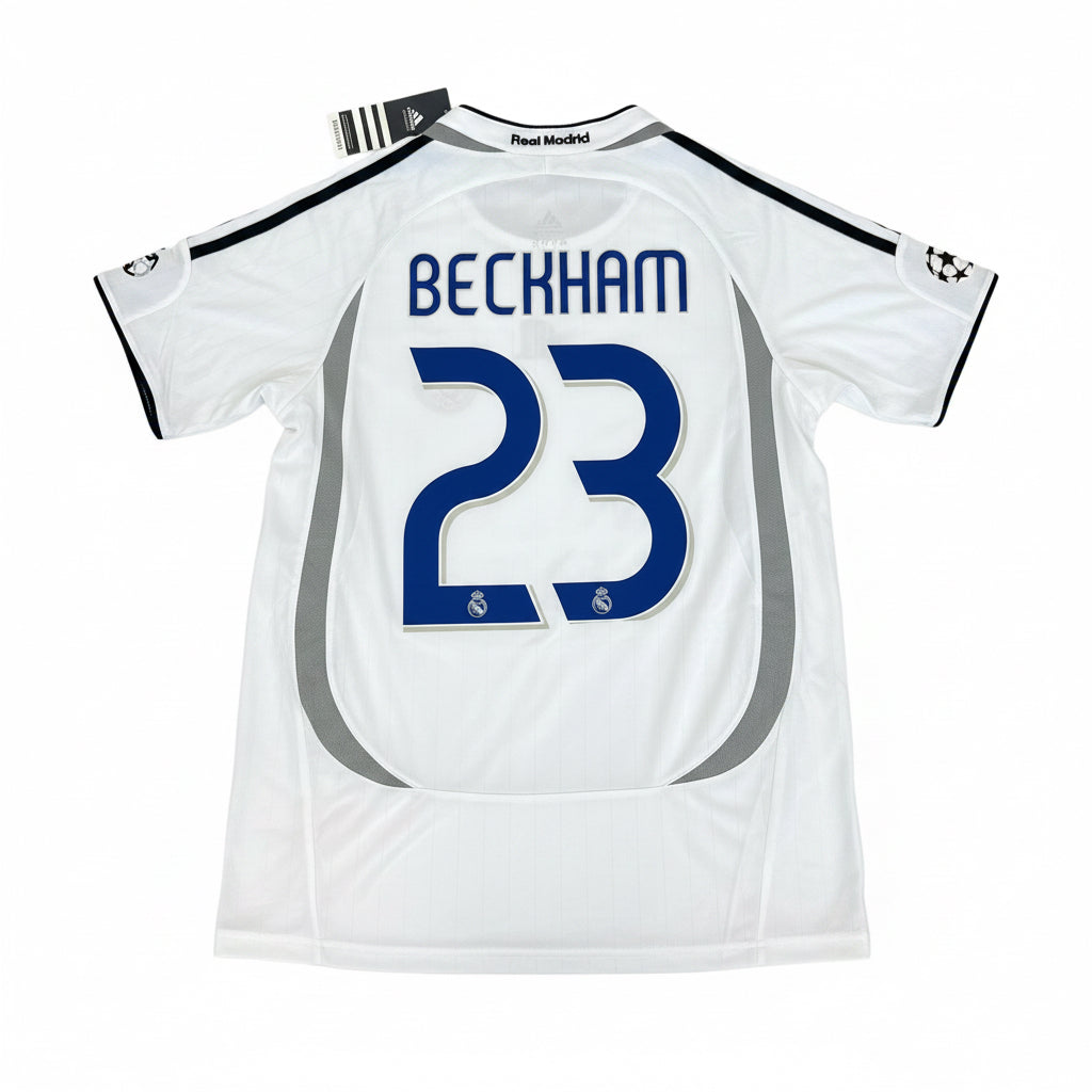 06-07 Beckham Real Madrid Home Jersey