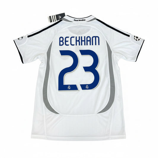 06-07 Beckham Real Madrid Home Jersey