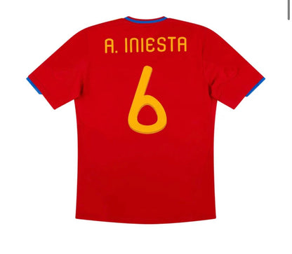 Iniesta 2010 Spain Home Jersey