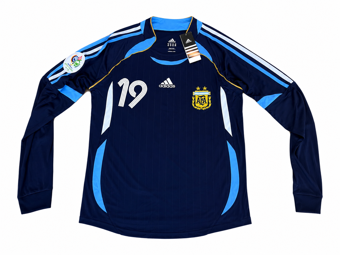 2006 Argentina Messi Long Sleeve Away Jersey