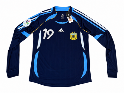 2006 Argentina Messi Long Sleeve Away Jersey