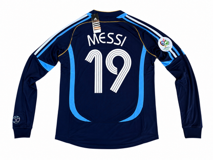 2006 Argentina Messi Long Sleeve Away Jersey