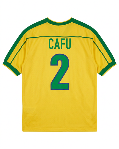 Cafu Brazil 1998 Home Jersey