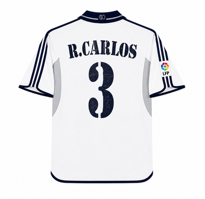Roberto Carlos 2000-01 Real Madrid Home Jersey