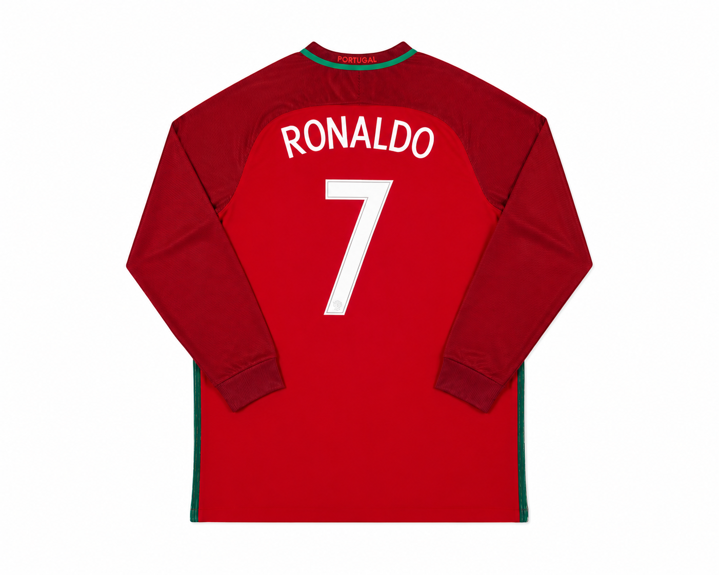 Ronaldo 2016 Portugal Home Long Sleeve Jersey